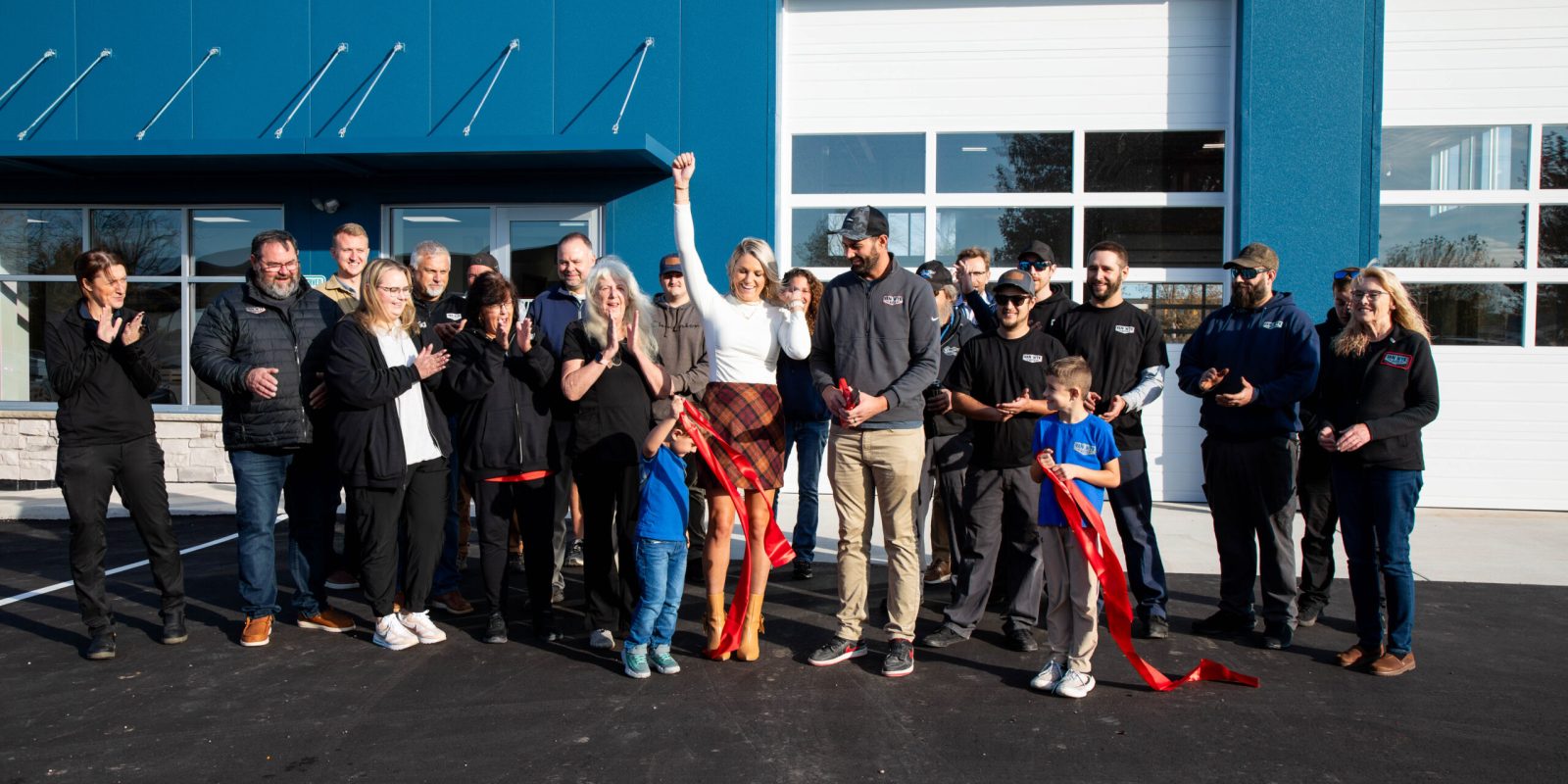 Ribbon cutting at Van Wyk Grand Opening